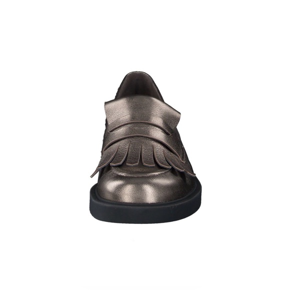 Paul Green NWOB Stacy Flat Women's Leather Shoes Loafers Grunge Metallic US 9.5 - Picture 4 of 12